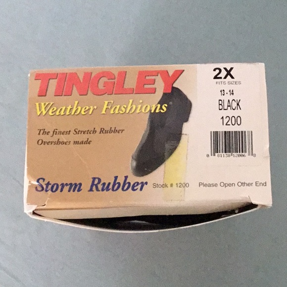 Tingly Rubber Overshoes NWOT men’s - Picture 4 of 6